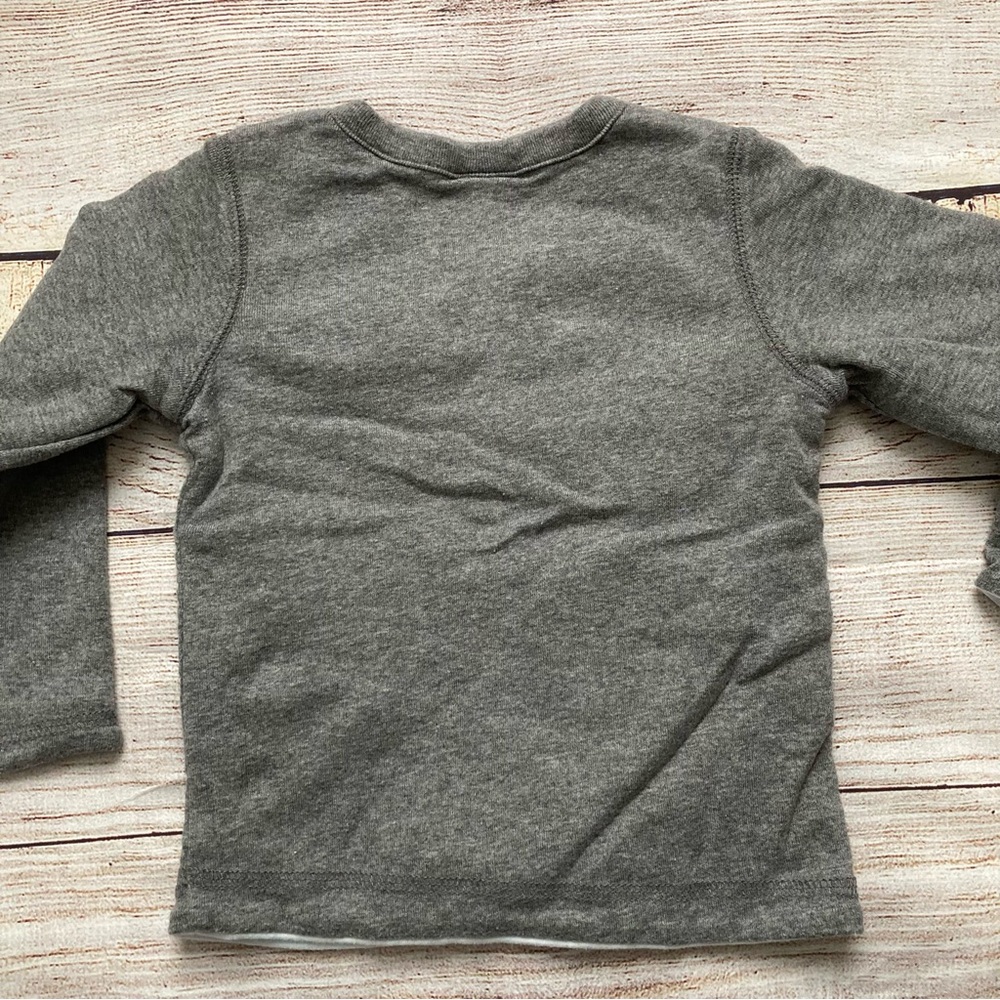 Just One You by Carter’s Cardigan Shirt Boys Xtra Large 18 Months Gray - Picture 4 of 5